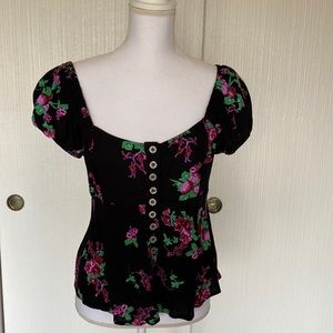 Free people floral peasant top